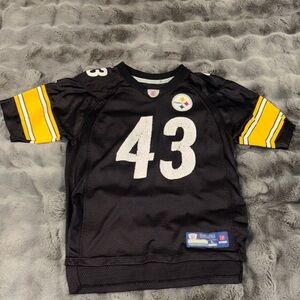 Reebok Black and Yellow Men's Jersey